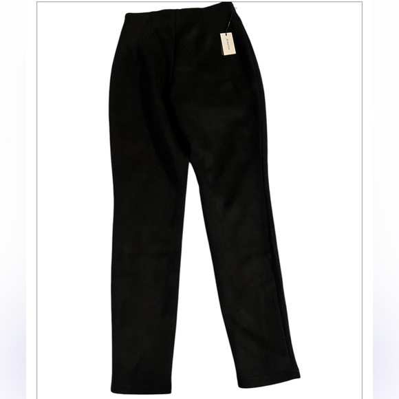 Aritzia Babaton Black Faux Suede Leggings 6 NWT - Picture 6 of 9